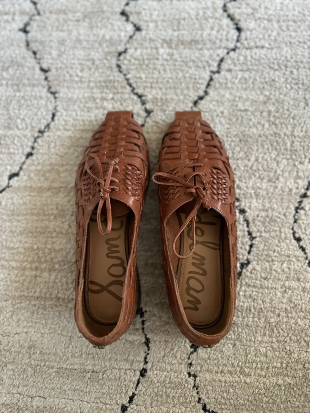 Sam Edelman Rishel Cognac Tan Leather Loafers Sz 9 - Picture 2 of 6